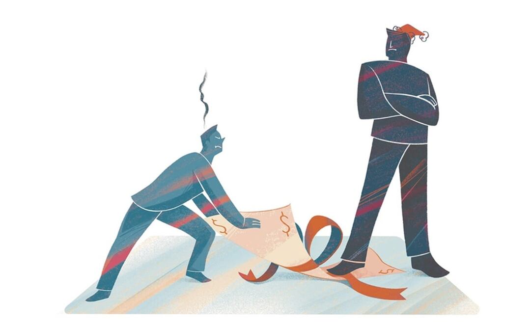 ¿Qué hago si no me pagan el aguinaldo?. Ilustración: Iván Vargas. EL UNIVERSAL