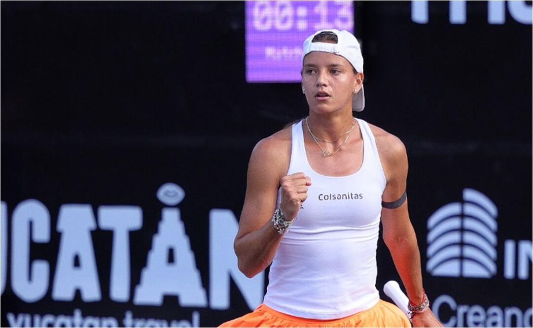 FOTO: Emiliana Arango ingresa al top 100 de la WTA; jugará semifinales por primera vez en Mérida Open