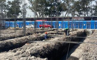 Avanza un 20% la reconstrucción del mercado de Flores y Hortalizas en Central de Abasto; se incendió en febrero pasado