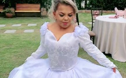 Luz Ma, la empresaria multimillonaria, "llega al altar" pero usuarios dicen que se trata de su primera comunión