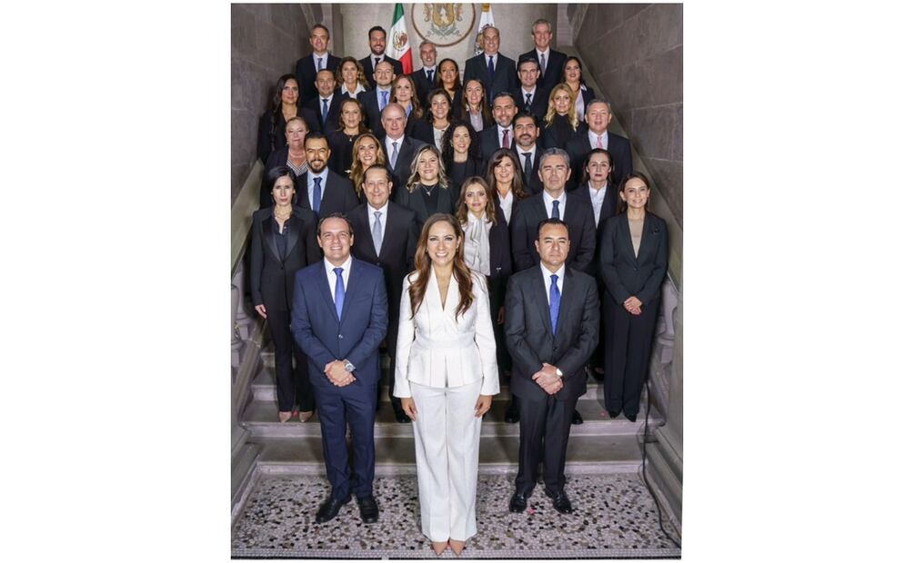 Libia Dennise García Muñoz, Gobernadora electa de Guanajuato presenta a su nuevo gabinete este 18 de septiembre de 2024. Foto: Especial