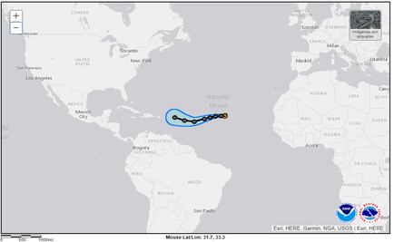 Hurricane Irma, now Category 2 storm, is heading to the Caribbean