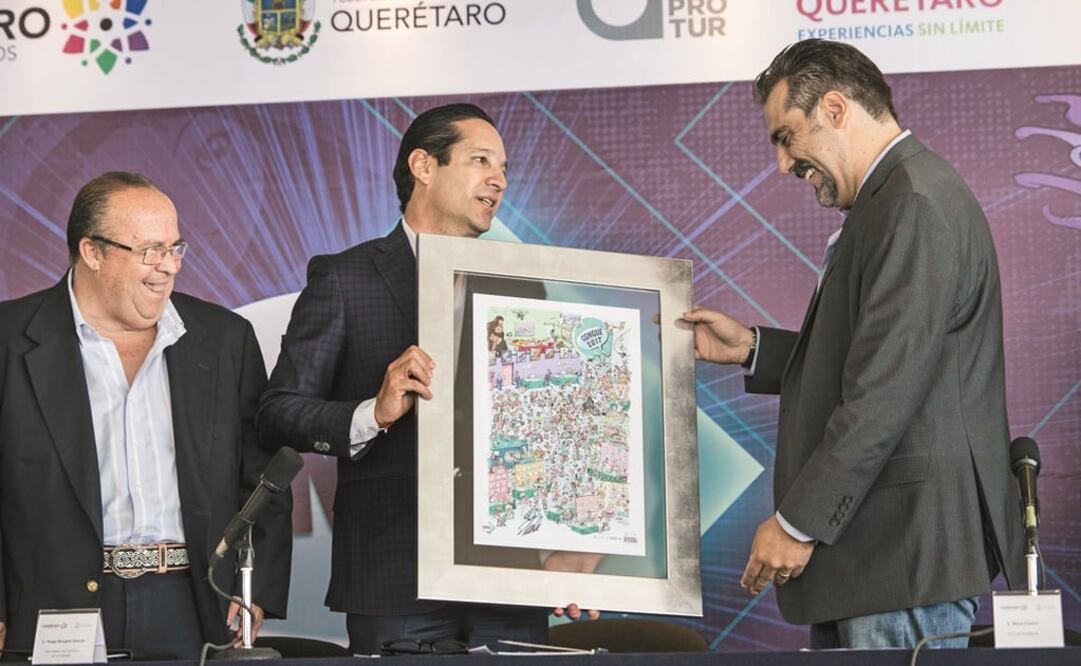 El gobernador Francisco Domínguez apuntó que Querétaro es un estado abierto al mundo y a las buenas ideas. (DEMIAN CHÁVEZ. EL UNIVERSAL)