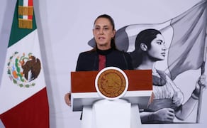 Presidenta Claudia Sheinbaum durante su conferencia de prensa este martes 9 de junio del 2026 en Palacio Nacional. Foto: Karla Guerrero / EL UNIVERSAL
