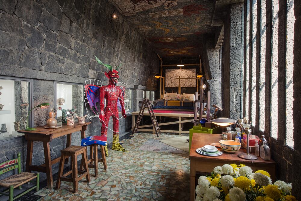 La habitación del Anahuacalli fue diseñada por directora de arte Hania Robledo, nominada al Oscar por su trabajo en la película "Frida". (Foto: Cortesía Airbnb)