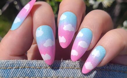 Cloud nails: luce un diseño de uñas con nubes en primavera