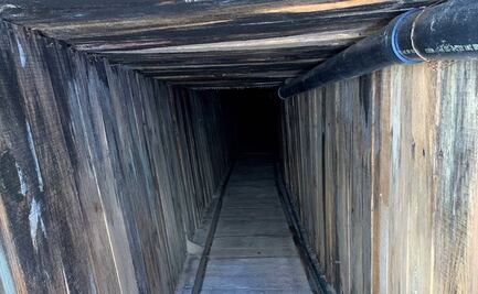 Descubren narcotúnel con electricidad y ventilación en la frontera con Arizona