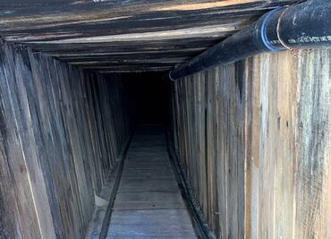 Descubren narcotúnel con electricidad y ventilación en la frontera con Arizona
