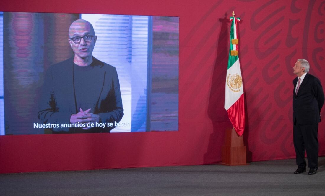 El anuncio de la inversión fue dado por el CEO de Microsoft Satya Nadella a través de una videconferencia