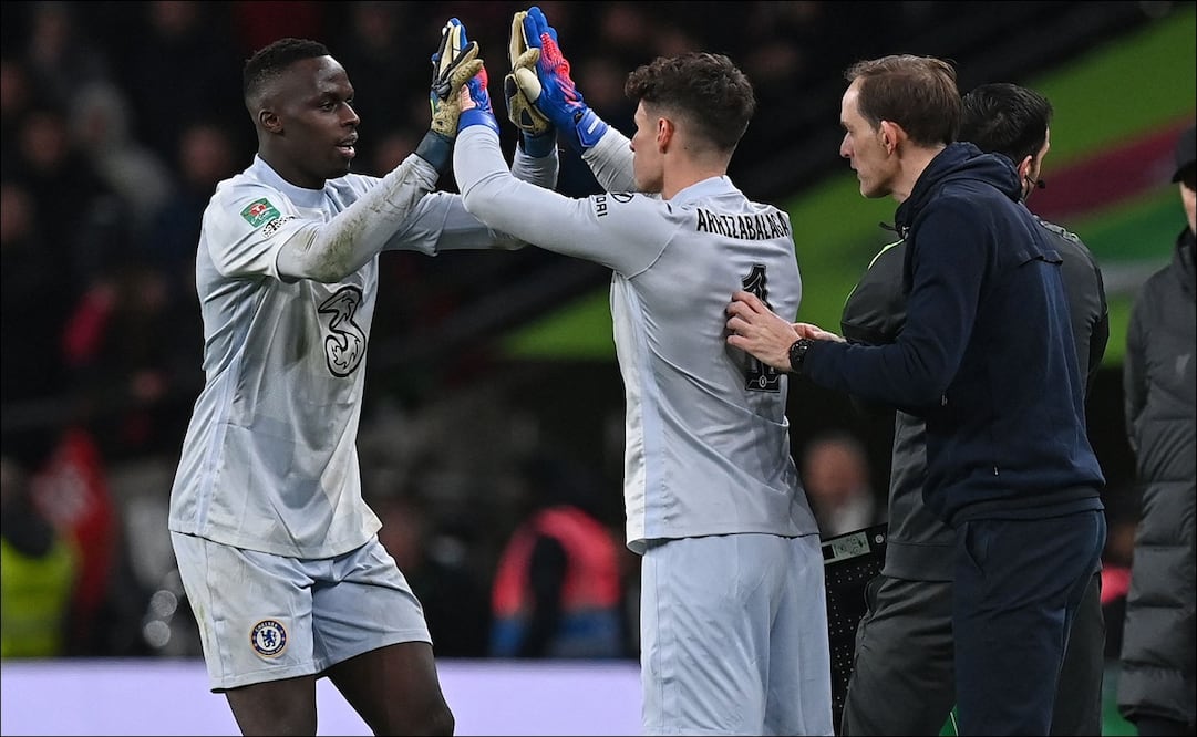 TUCHEL METIÓ A KEPA PARA LA TANDA DE PENALTIS EN LA FINAL DE LA CARABAO CUP - FOTO: AFP