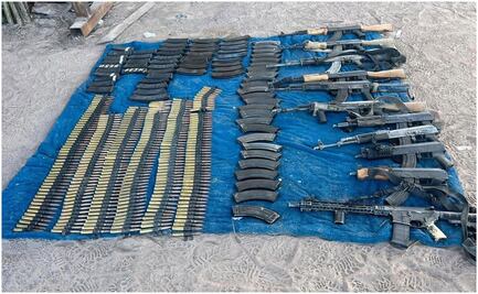 Ejército asegura armamento y vehículos en Santa Ana, Sonora; desmantelan puntos de observación de la delincuencia organizada