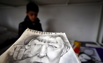 El 'Pequeño Picasso' vive en un campo de refugiados