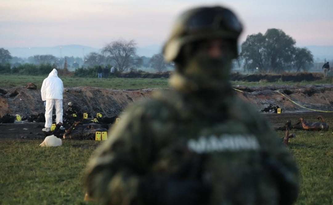 Predio en Tlahuelilpan, Hidalgo en donde ocurrió la tragedia. Foto: Valente Rosas/EL UNIVERSAL