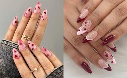 5 diseños de uñas con corazones para San Valentín