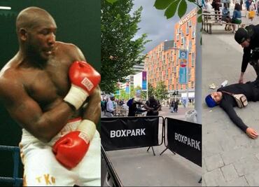 Boxeador noquea brutalmente a persona que estaba fuera de control