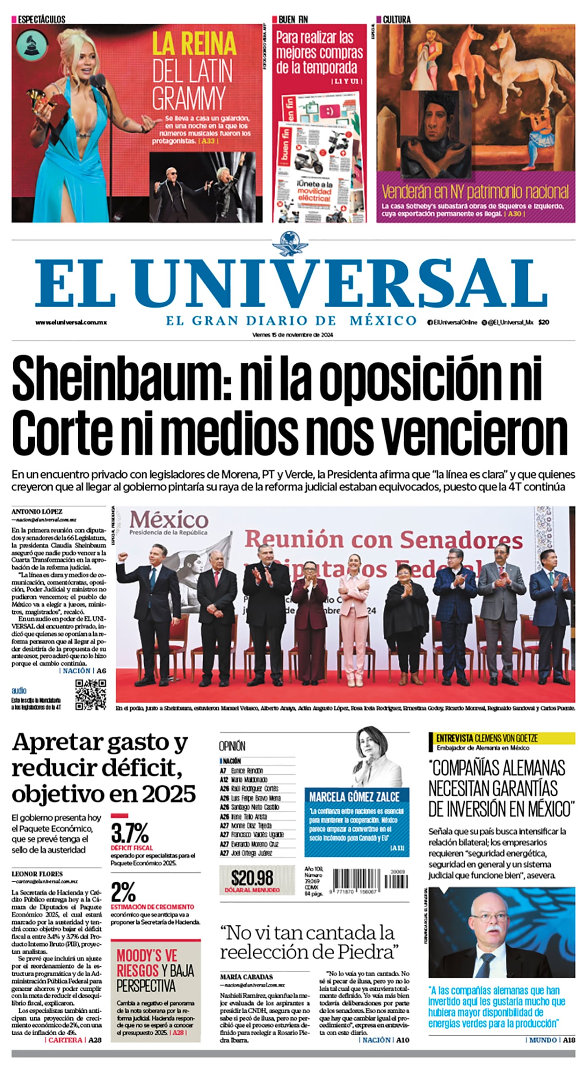 Portada impresa