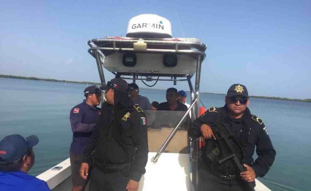 Puestos de control en Dzilam de Bravo impiden ingreso de pescadores foráneos. Foto: Especial