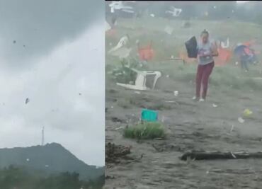 Volaron sillas, mesas y techos: tornado sorprende a bañistas en Colombia y deja heridos