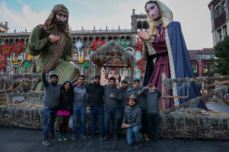 Nacimiento gigante en el Zócalo CDMX. Foto: Luis Camacho