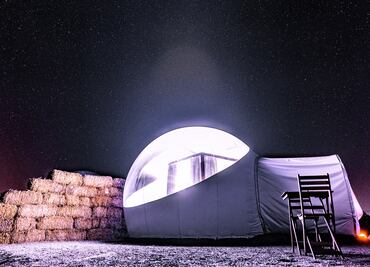 ¿Qué se siente dormir en una burbuja, en los viñedos de Baja California?