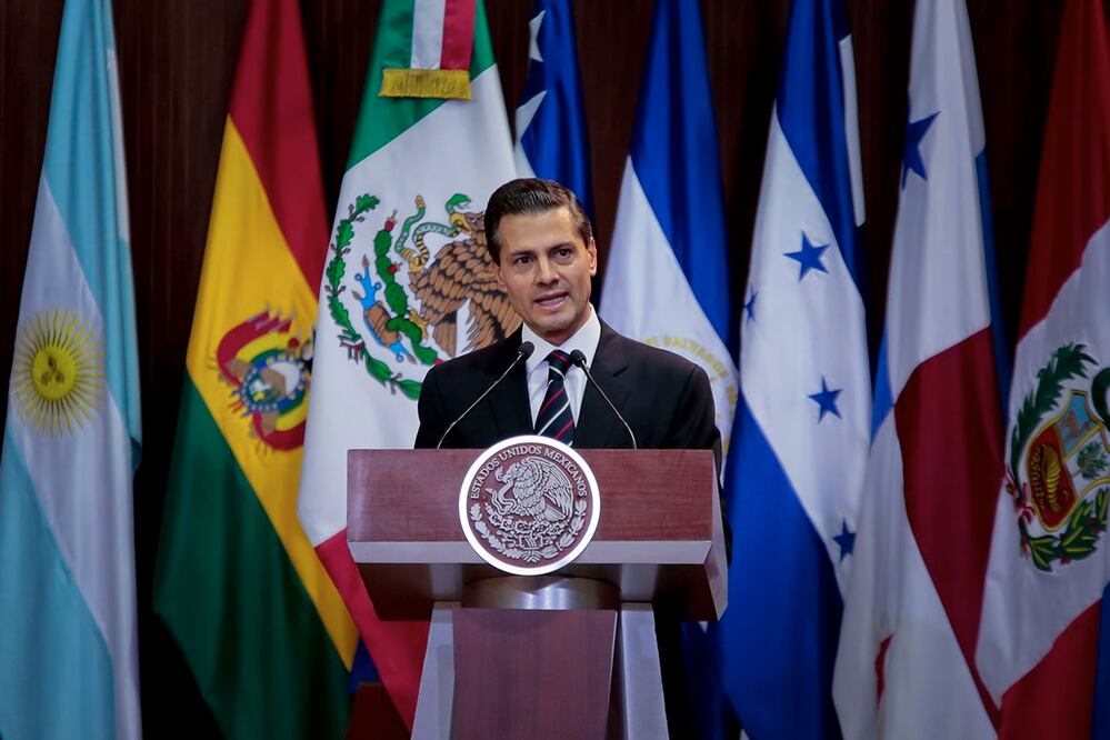 Enrique Peña Nieto inauguró la XXV Asamblea General Ordinaria de la Organización Latinoamericana y del Caribe de Entidades Fiscalizadoras Superiores (Foto: Victor Pichardo)