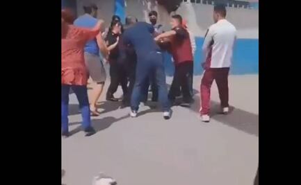 Golpean a sujeto por acoso a una niña en una escuela de Pachuca