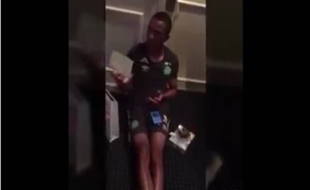 Video. Jugador del Chapecoense se enteró que sería padre