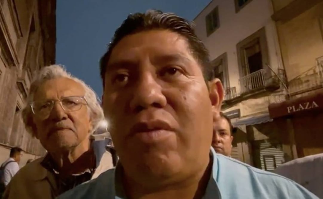 Héctor Torres Solano, secretario general sección 14 de Guerrero, tras reunión con el presidente López Obrador/ Foto: Captura de pantalla