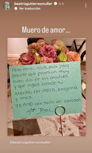 Mensaje para Beatriz Gutiérrez Müller. Foto: Instagram @beatrizgutierrezmuller