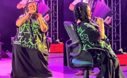 Amandititita se presenta sentada en el escenario y genera reacciones en redes: “Ya se enteró de la Ley Silla”