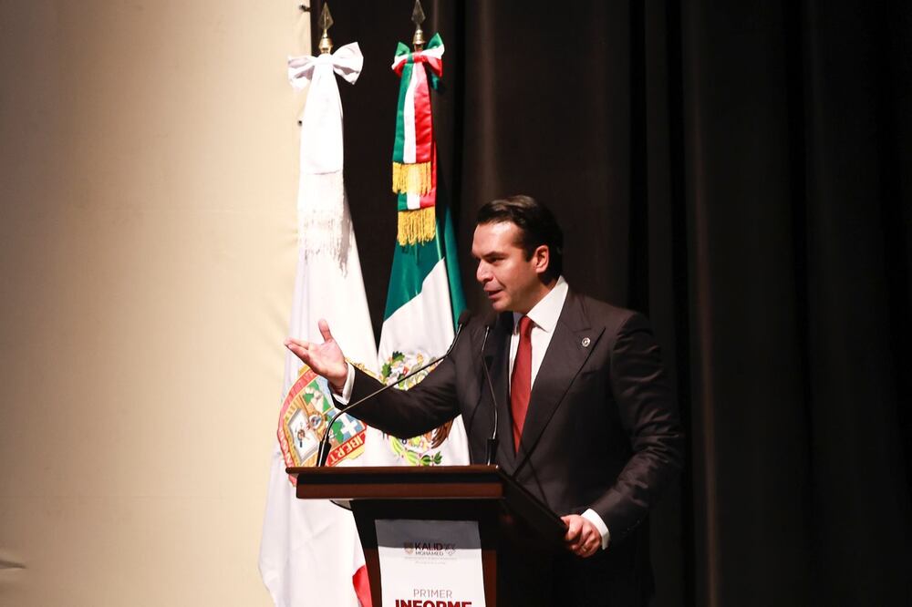 Kalid Mohamed Báez, diputado local del Distrito IV en el municipio de Lerma, rindió su primer informe de actividades legislativas. (Foto: especial)