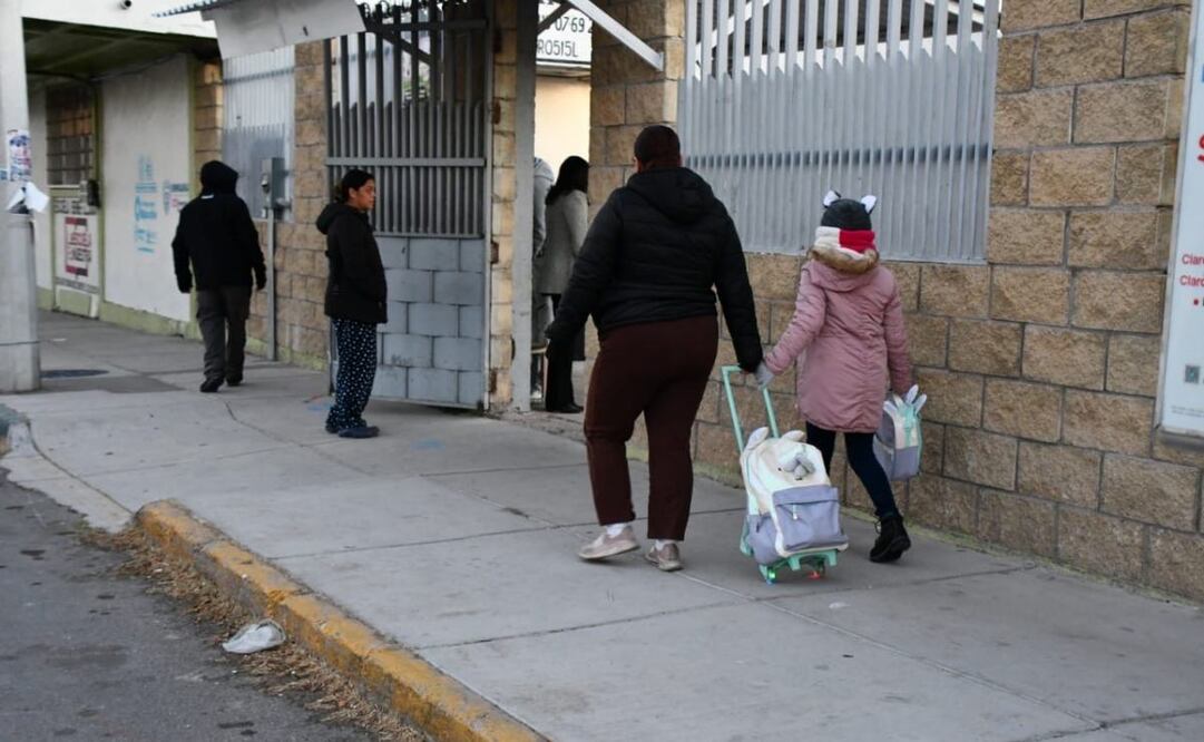 Reanudan clases presenciales en Chihuahua tras tormenta invernal (13/01/2025). Foto: Especial/El Universal