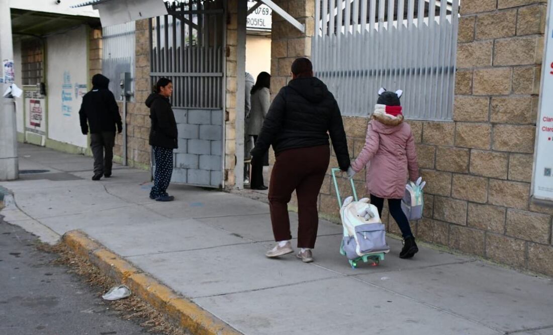 Reanudan clases presenciales en Chihuahua tras tormenta invernal (13/01/2025). Foto: Especial/El Universal