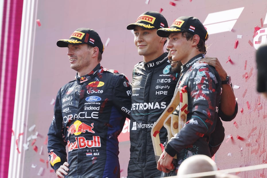 George Russell gana el GP de Austria; Max Verstappen y Kimi Antonelli completan el podio - Foto: AFP