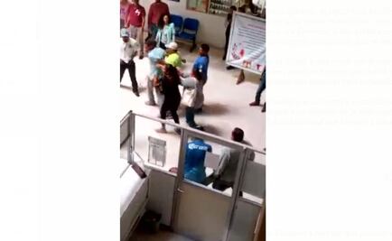 Captan en video riña en IMSS de Los Mochis