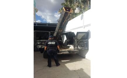 Aseguran en Sonora vehículo con “lanzapaquetes”