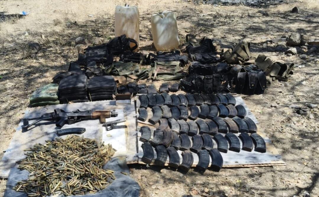 Aseguran armamento en Sinaloa. Foto: Especial
