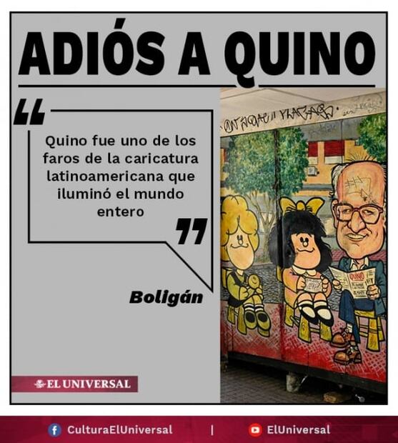 "Bajo la máscara del humor, Quino reflexionó sobre la condición humana"