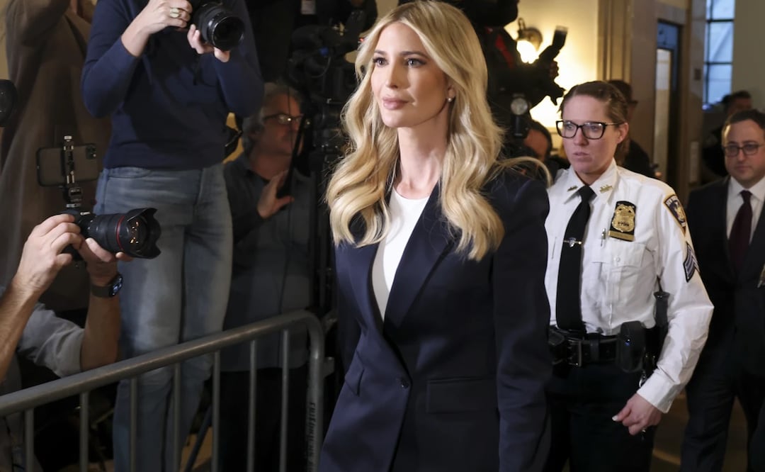 Ivanka Trump llega al tribunal en la ciudad de Nueva York donde se le sigue juicio a la Organización Trump, el 8 de noviembre de 2023. Foto: AP