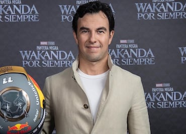 Checo Pérez usará casco inspirado en película de Marvel para el GP de Brasil