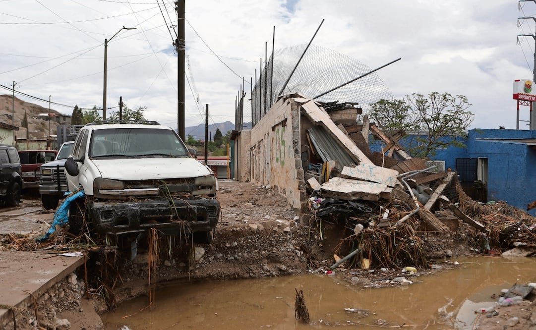 Las colonias Montada, Fronteriza Baja y Felipe Ángeles fueron las más afectadas por las lluvias en Ciudad Juárez. Foto: Christian Torres / EL UNIVERSAL