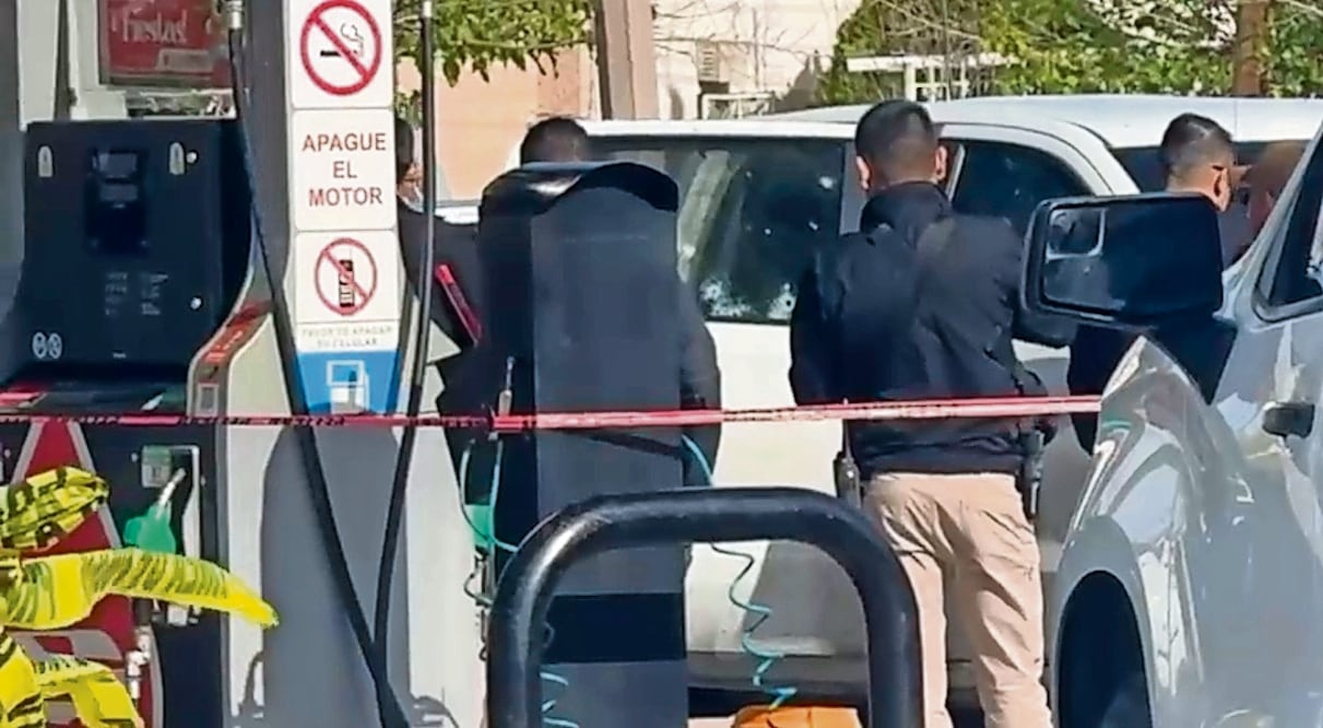 El ataque ocurrió la tarde del jueves en una gasolinería ubicada en la colonia Magisterial. Foto: Especial