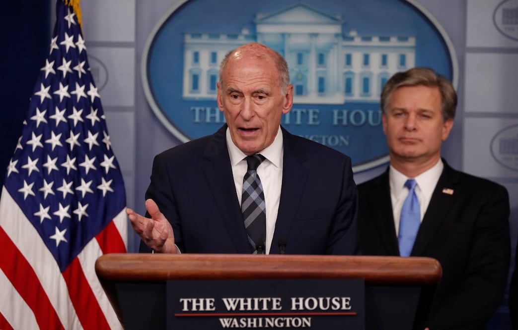 Dan Coats, director de la Inteligencia Nacional de EU (Foto: Reuters)