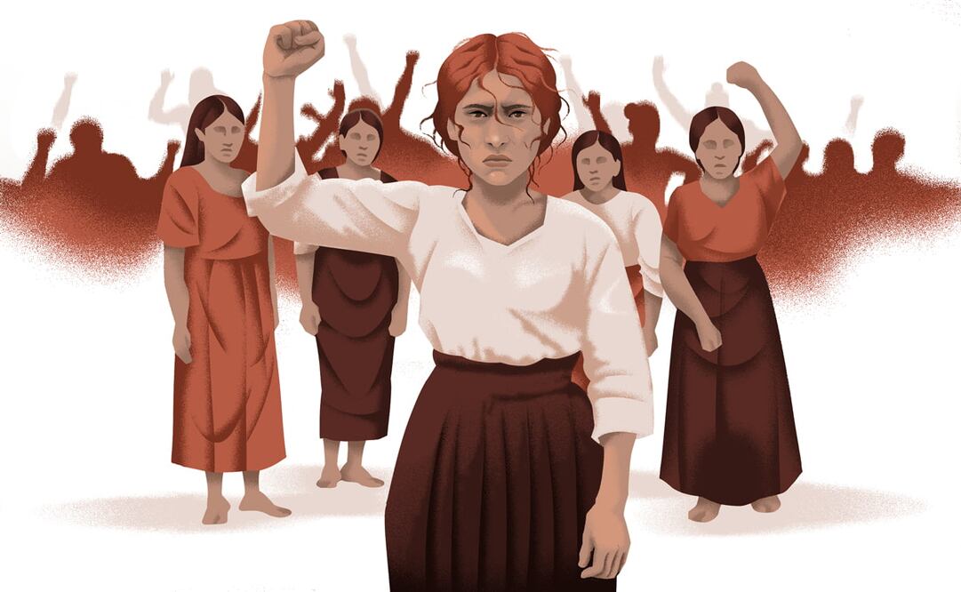 Cientos de mujeres de Ciudad Juárez cerraron el puente entre Chihuahua y Texas, en protesta por los baños con gasolina. En su momento, la prensa estadounidense demeritó la crisis y la consideró “un alboroto serio-cómico”. Ilustración: Iván Vargas/EL UNIVERSAL.