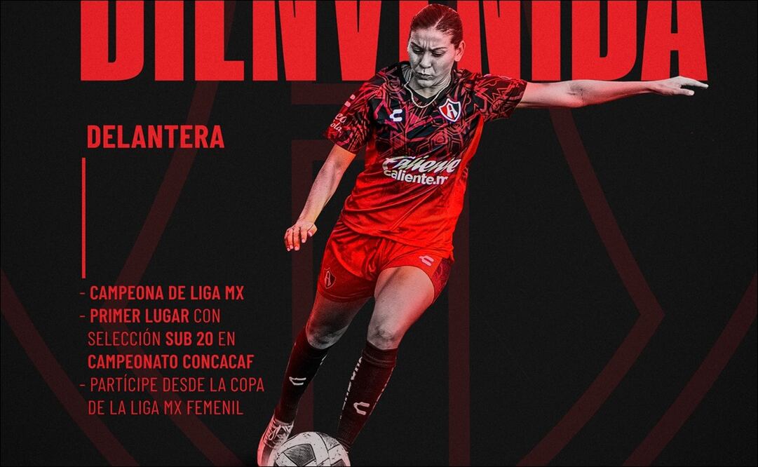 NORMA PALAFOX ES NUEVA JUGADORA DEL ATLAS FEMENIL - FOTO: @ATLASFCFEMENIL