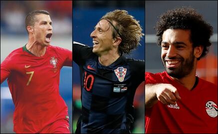 Cristiano, Modric y Salah, por The Best 2018