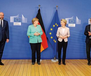 Merkel empuja a Europa frente a la pandemia