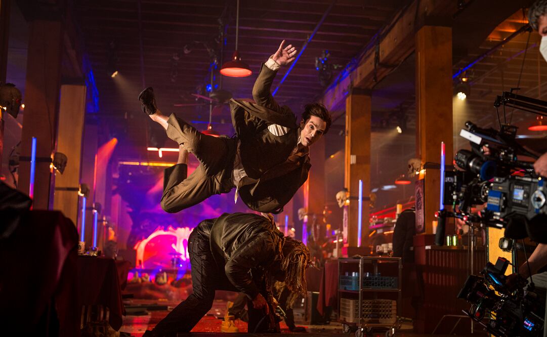 Nicholas Hoult en el set de "Renfield". Foto: Universal Pictures