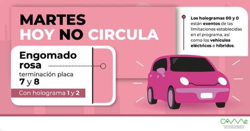 Hoy No Circula martes 24 de octubre 2023 : ¿Qué autos no transitan?