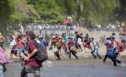 "Guardia Nacional actuó porque migrantes querían entrar por la fuerza"